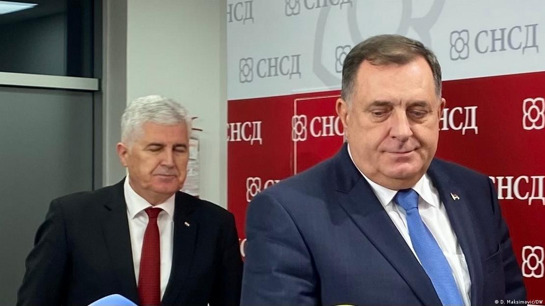 Dragan Čović i Milorad Dodik tokom susreta u Banjaluci 