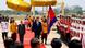 China's Xi Jinping and Cambodian King Norodom Sihamoni at Phnom Penh International Airport China's Xi Jinping and Cambodian King Norodom Sihamoni at Phnom Penh International Airport