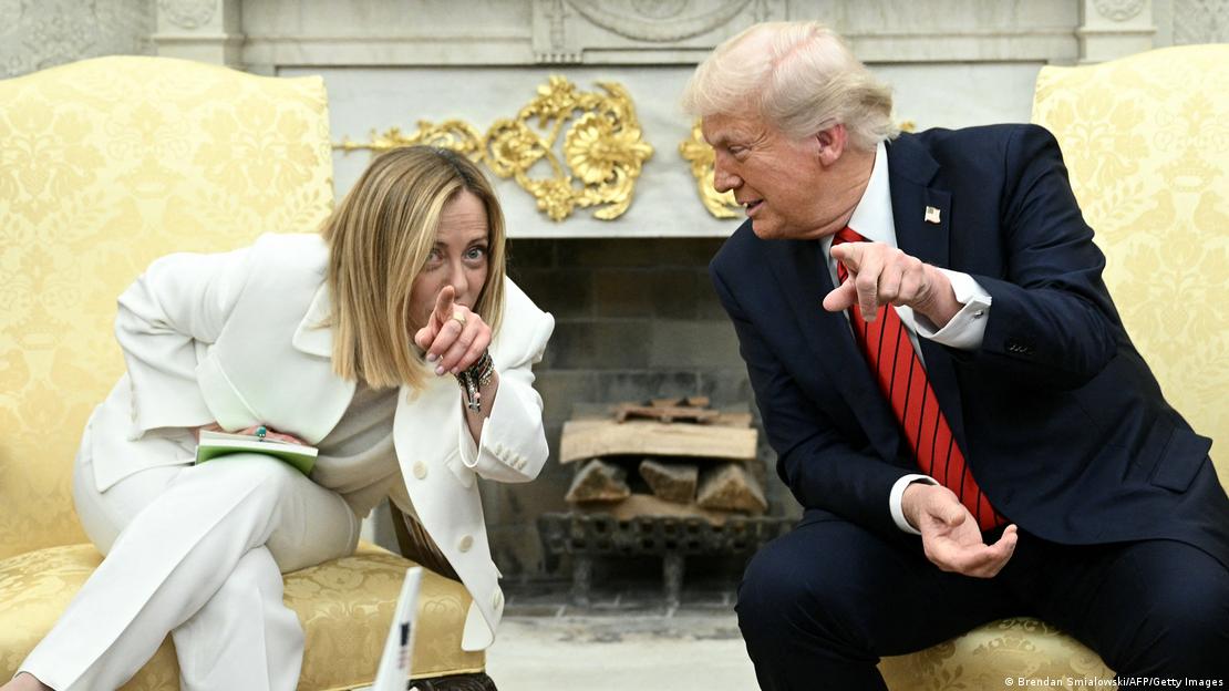 Donald Trump dhe Kryeministrja italiane Giorgia Meloni 