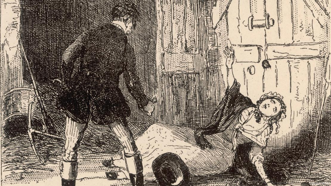 Representación gráfica del fatídico escenario donde William Corder atrajo a Maria Marten bajo falsas promesas, convirtiéndose en el tristemente célebre "asesinato del granero rojo" que conmocionó a Inglaterra en 1827.