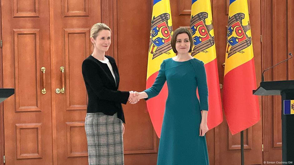Visoka predstavnica EU za spoljne poslove Kaja Kalas i moldavska predsednica Maja Sandu 24. aprila 2025. u Kišinjevu