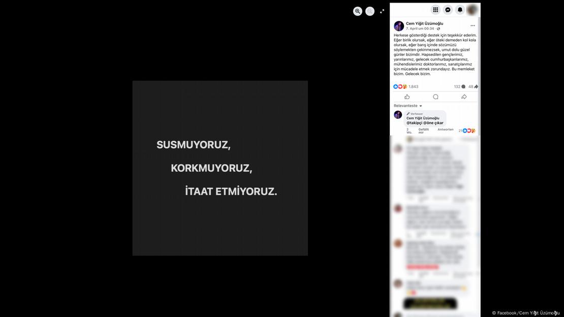 Έκκληση για αντίσταση από τον Τζεμ Γιίτ Ουζούμογλου στο Facebook Έκκληση για αντίσταση από τον Τζεμ Γιίτ Ουζούμογλου στο Facebook