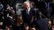 Former US President Joe Biden reacts to getting his picture taken ahead of the funeral Mass of Pope Francis in St. Peter's Square at the Vatican, April 26, 2025. Former US President Joe Biden reacts to getting his picture taken ahead of the funeral Mass of Pope Francis in St. Peter's Square at the Vatican, April 26, 2025.