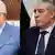 combined photos of PA President Mahmoud Abbas and his new deputy Hussein al-Sheikh