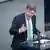 Johann Wadephul is seen speaking in German parliament
