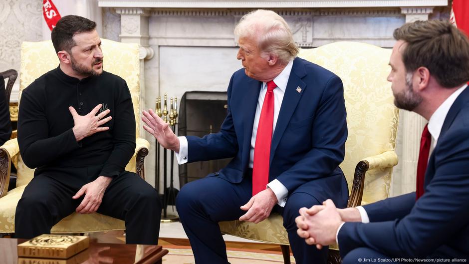 Volodimir Zelenski, Donald Tramp i Džej Di Vens u Beloj kući, 28.02.2025.