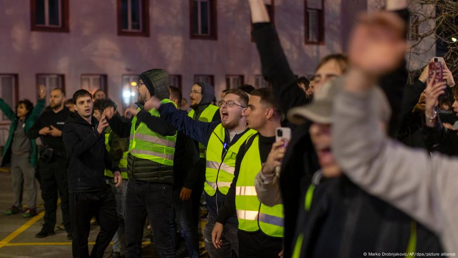 Studenti tokom blokade RTS-a