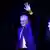 Australian Prime Minister Anthony Albanese waves as he prepares to address the party faithful