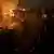 Feuerwermänner löschen Brand nach russischem Drohnenangriff