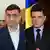 George Simion (sol) ve Nicusor Dan