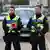 Policías alemanes en la frontera con Francia.