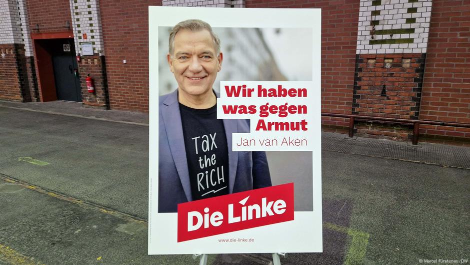 Jan van Aken na predizbornoj plakati Levice - Imamo nešto protiv siromaštva