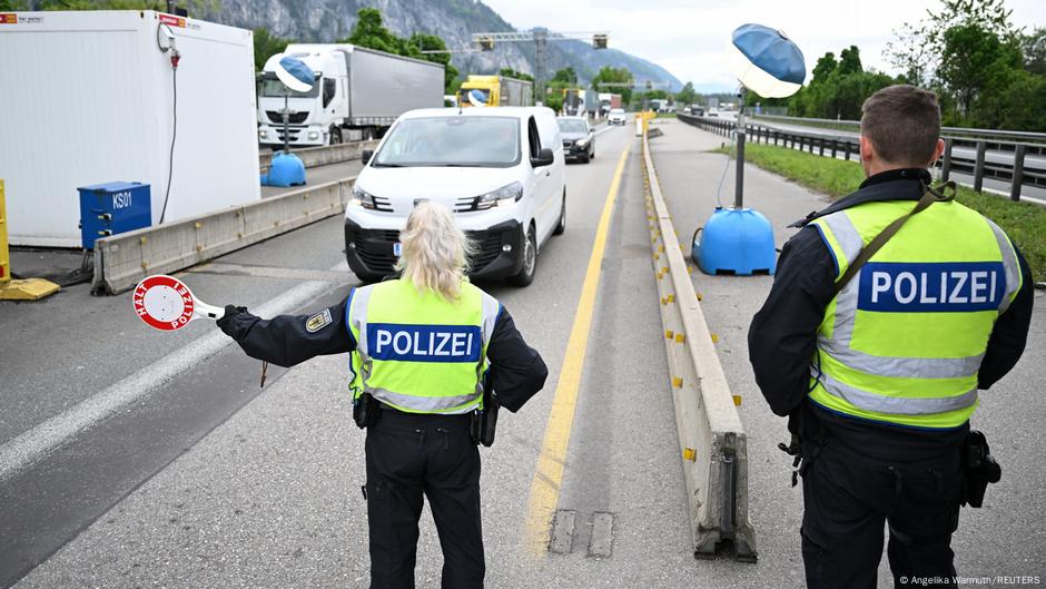 Nemačka policijska kontrola na granici sa Austrijom.