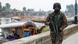 An Indian soldier stands guard in Indian-administered Kashmir on May 9, 2025 An Indian soldier stands guard in Indian-administered Kashmir on May 9, 2025