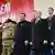 Лидеры КНР и РФ на трибуне во время военного парада 9 мая в Москве