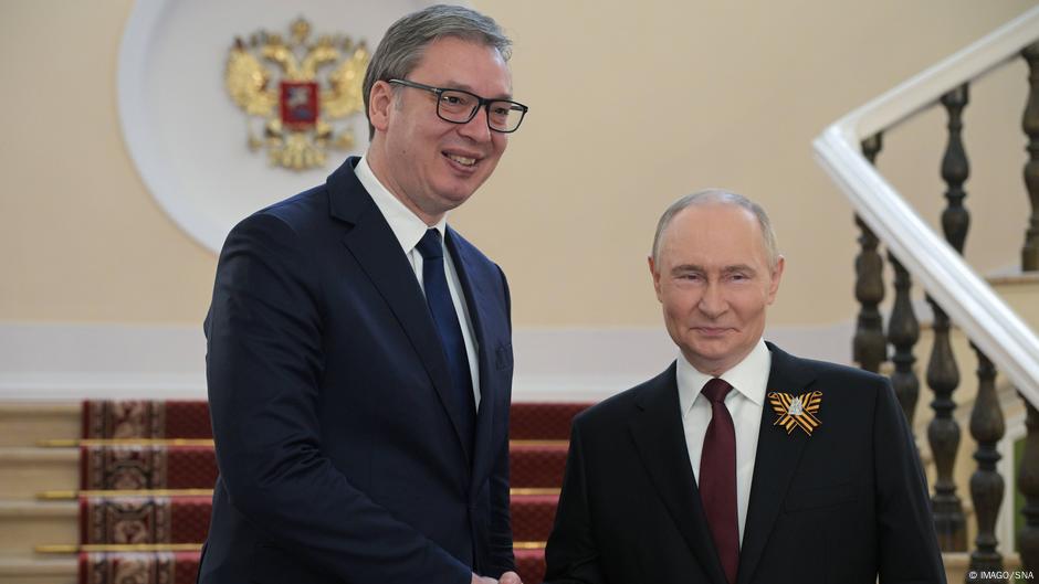Vučić i Putin 9. maja u Moskvi