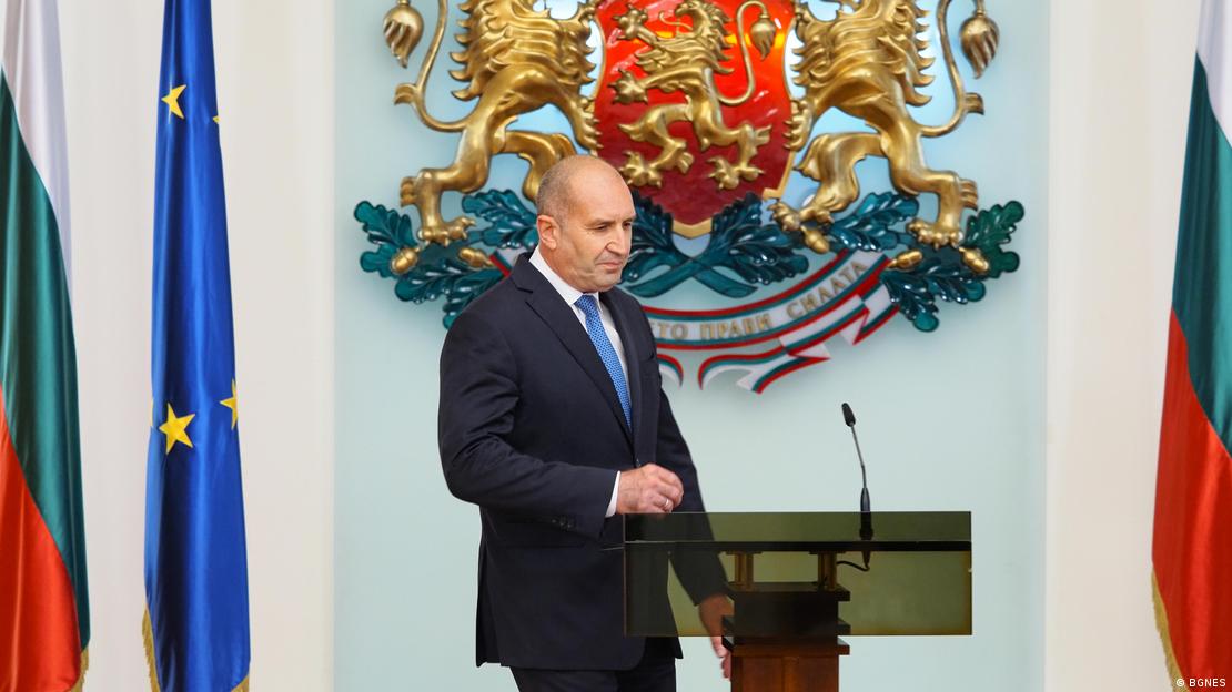 O presidente da Bulgária, Rumen Radev