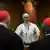 Pope Leo XIV meets the College of Cardinals in the New Synod Hall at the Vatican, Saturday, May 10, 2025.