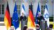 Frank-Walter Steinmeier et Isaac Herzog lors de leur conférence de presse au château Bellevue Frank-Walter Steinmeier et Isaac Herzog lors de leur conférence de presse au château Bellevue