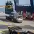 Containers are being loaded onto a truck at the Lekki Port in Lagos, Nigeria, in November 2024.