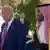 دونالد ترامپ و محمد بن سلمان در فرودگاه ملک خالد در ریاض
