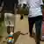 Gay Ugandan refugees who fled from their country to neighbouring Kenya, return after shopping for food in Nairobi, Kenya on June 11, 2020
