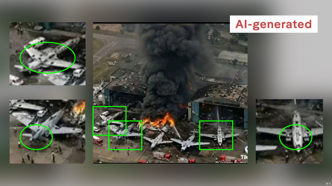Imagen generada artificialmente de un hangar de aviones en llamas. Imagen generada artificialmente de un hangar de aviones en llamas.