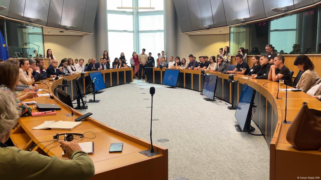 Студенти Србија Брисел протест Студенти Србија Брисел протест