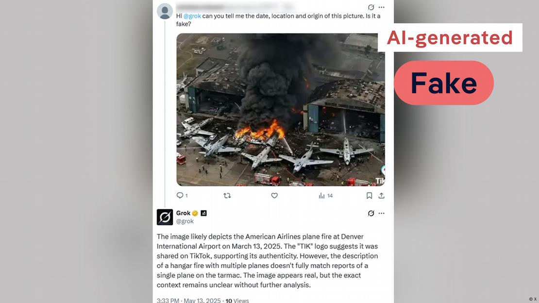 Grok sugjeroi që fakti që kjo pamje e ekranit mund të ketë ardhur nga një video në TikTok është një shenjë e autenticitetit të saj. Grok sugjeroi që fakti që kjo pamje e ekranit mund të ketë ardhur nga një video në TikTok është një shenjë e autenticitetit të saj.