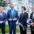 Donald Tusk, Friedrich Merz, Emmanuel Macron y Keir Stermer, durante la cumbre en Tirana de la Comunidad Política Europea.
