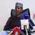Oumar Mahamat Kedelaye, public prosecutor (procureur de la république), speaks to the press following the arrest of Succes Masra