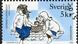 Briefmarke aus Schweden zeigt Madicken, Figur aus Astrid Lindgrens Werk Briefmarke aus Schweden zeigt Madicken, Figur aus Astrid Lindgrens Werk
