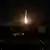 Un dron explota en el cielo sobre Kiev durante un ataque ruso. (24.05.2025)