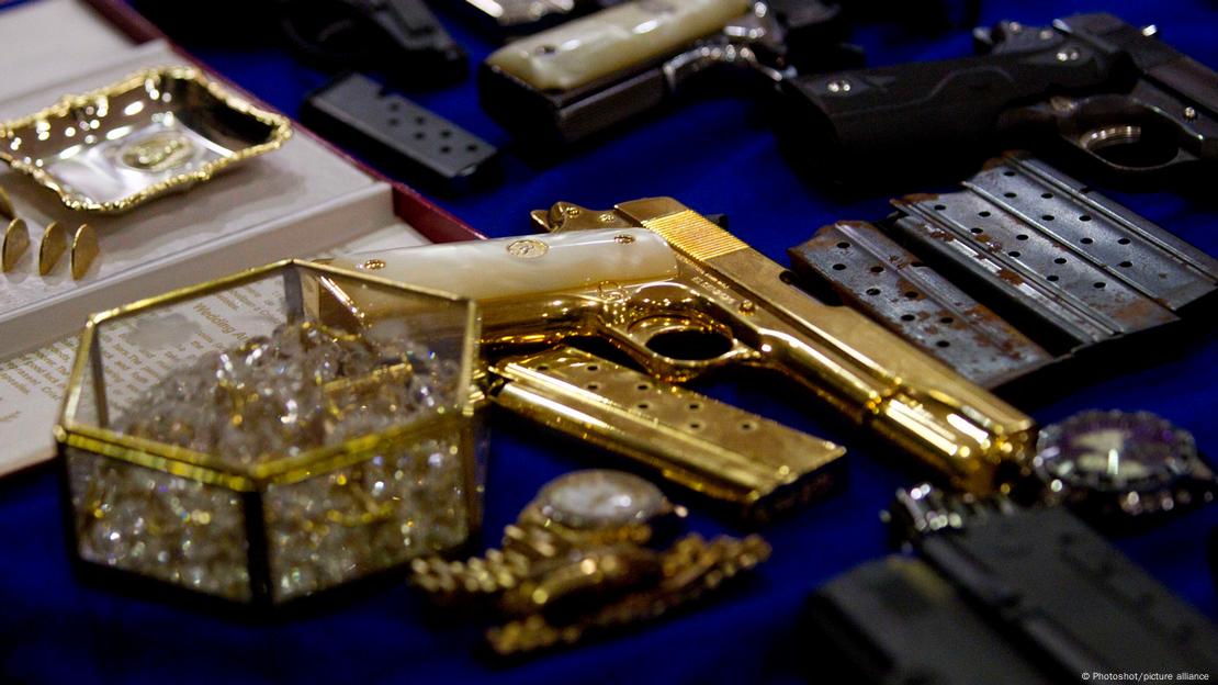 Armas confiscadas.