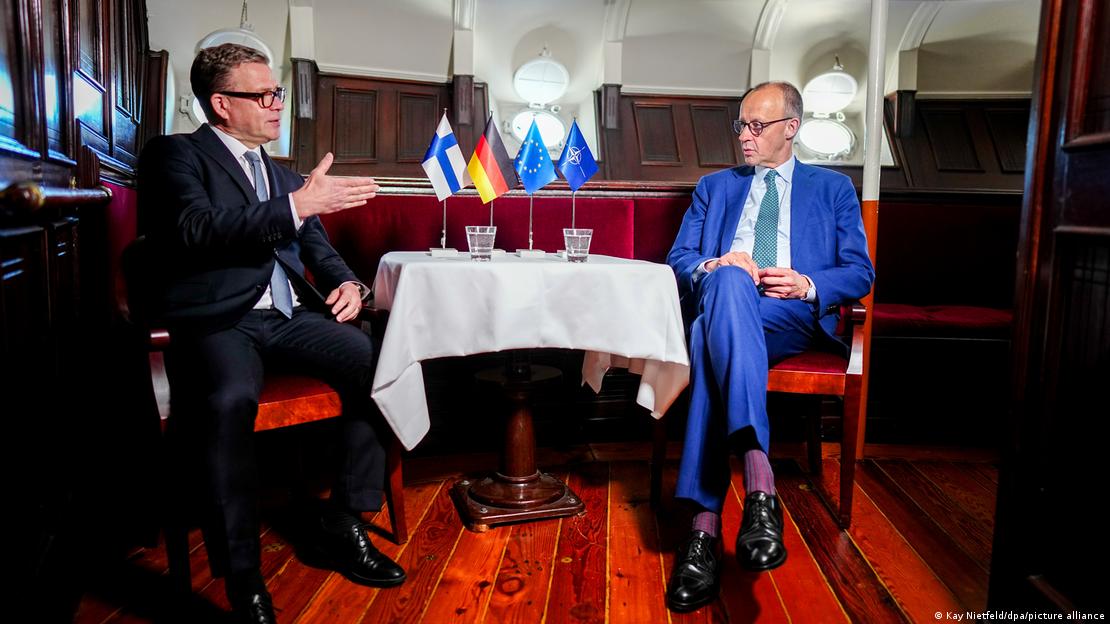 Finnland Turku 2025 | Friedrich Merz und Petteri Orpo