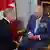 El primer ministro canadiense Mark Carney (izq.) recibió al rey Carlos III en Ottawa. (27.05.2025)