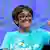 Faizan Zaki gestures to his family after spelling his word correctly in the finals of the Scripps National Spelling Bee, in Oxon Hill, Maryland., May 30, 2024