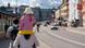 A symbolic picture of a child on the shoulders of an adult walking through a city in Germany A symbolic picture of a child on the shoulders of an adult walking through a city in Germany