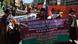 En la imagen un grupo de campesinos marcha en La Paz, en Bolivia. En la imagen un grupo de campesinos marcha en La Paz, en Bolivia.