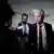 Dutch far right leader, Geert Wilders, addresses the media as his party leaves the coalition government