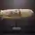 El condón exhibido en el Rijksmuseum de Ámsterdam, Países Bajos.