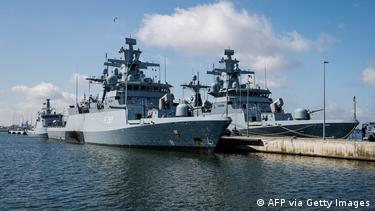 Γερμανικές κορβέτες στο λιμάνι του Ροστόκ