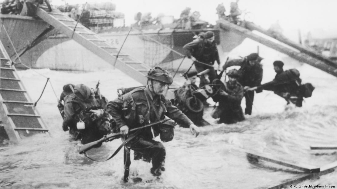 诺曼底登陆战中的美国士兵