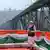 India's Prime Minister Narendra Modi visiting Chenab Rail Bridge during the inauguration of the Kashmir rail link, in Reasi, in Jammu and Kashmir on June 6, 2025
