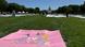 A pink banner reading "trans lives matter" seen on the lawn in front of the US Capitol building in Washington, DC. A pink banner reading "trans lives matter" seen on the lawn in front of the US Capitol building in Washington, DC.