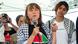 A ativista Greta Thunberg a bordo do Madleen A ativista Greta Thunberg a bordo do Madleen