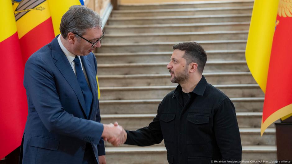 Predsednici Srbije Aleksandar Vučić i Ukrajine Volodimir Zelenski na samitu Jugoistočna Evropa-Ukrajina u Odesi 11. juna 2025.