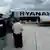 People board Ryanair plane at Rome Ciampino Airport in Ciampino, Italy on April 27, 2025