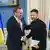 El ministro de Defensa de Alemania, Boris Pistorius, y el presidente de Ucrania, Volodimir Zelenski.