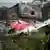 Debris of Air India flight 171 is pictured after it crashed in a residential area near the airport in Ahmedabad on June 13, 2025.